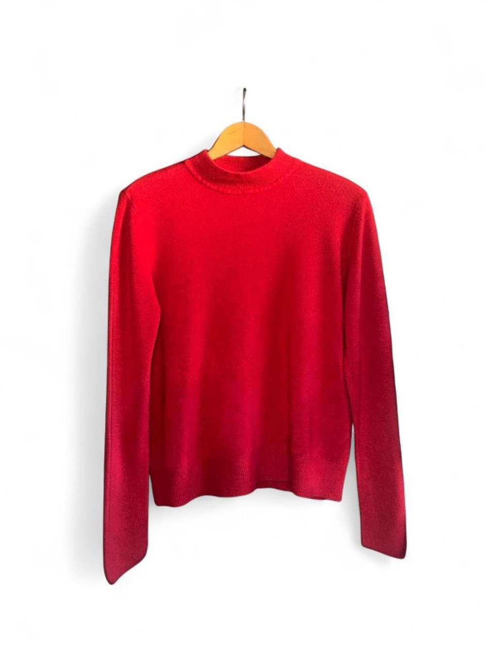 Sag Harbor Mockneck Sweater Red Womens Size XL Extra Large